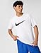 Nike Men's Sportswear Icon Swoosh T-Shirt, White/Black, 2XL