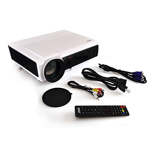 Pyle Video Projector 1080P Full Hd Professional Cinema Home Theater Projection, Digital Multimedia File, Keystone Adjust Picture Presentation & Supports Usb & Hdmi For Tv, Computer & Laptop-(Prjd903) #TOP4
