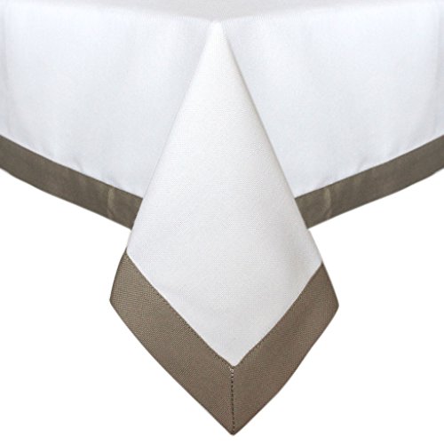 Nappe Sorrento anti-plis grand format blanche pour simplifier l'entretien - 2