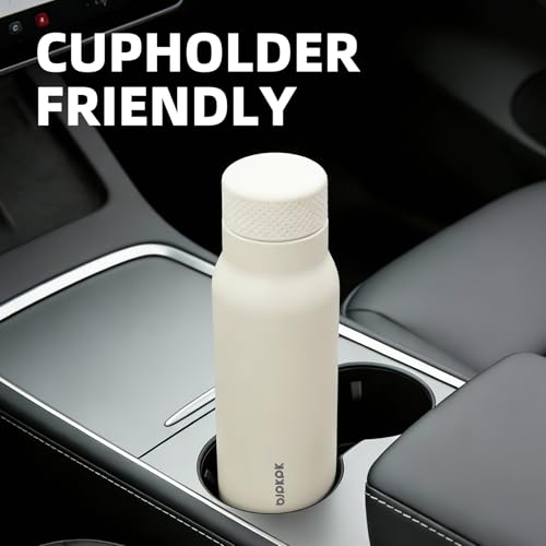 Image of BJPKPK Stainless Steel Water Bottle,21oz insulated Reusable Bottle,Leakproof Metal Thermal Flask Double Wall,Keep Drinks Cold and Hot,White