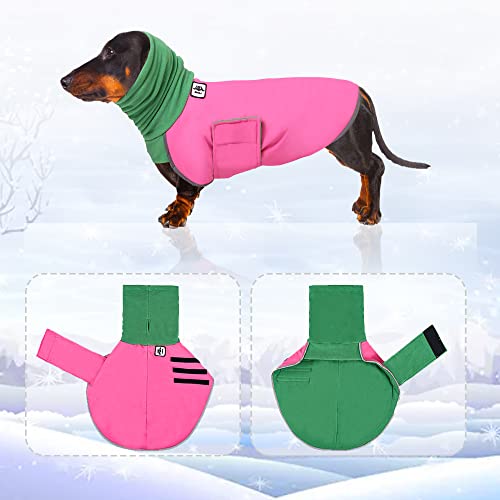 Dachshund Raincoat, Dachshund Clothes For Dog, Dachshund Coat, Dachshund Winter Coat, Dachshund Raincoat Waterproof, Coat Miniature Dachshund, Miniature Dachshund Raincoat For Small Dog (Xs, Pink) #TOP3