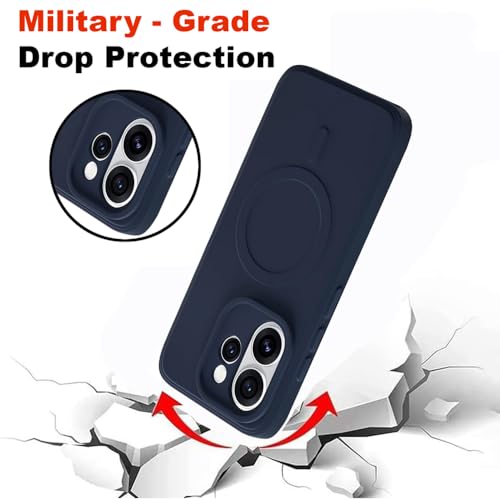 Image of Back Cover | MagFit Ring Design (Non-Magnetic) | Shockproof Case | Anti-Slip Grip | Raised Camera Edges | Slim Protective Case for Oppo Reno15 Pro 5G / 15 Pro Mini 5G (Steel Blue)