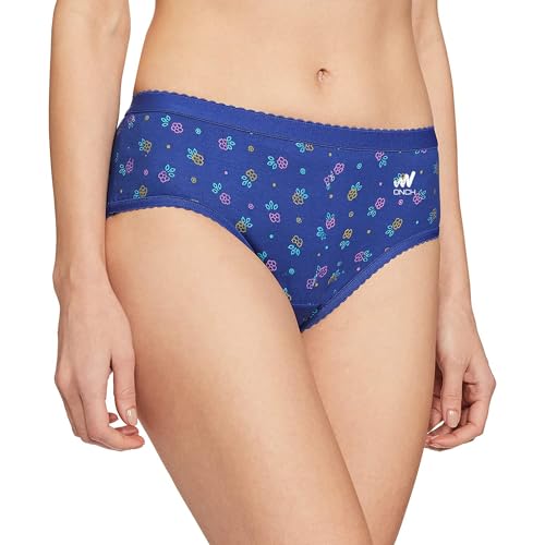 Image of ONCH Womens Pure Cotton Printed Outer Elastic Panties Multicolor Pack of 6