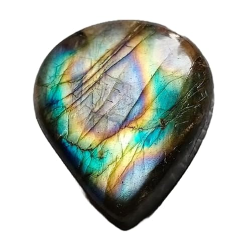 Pierre gemme labradorite naturelle poire cabochon en vrac pour bague et pendentif