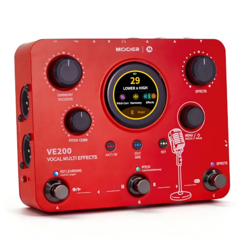 Image of MOOER VE200 Vocal Multi Effects Processor with AI StemLab, Touch Screen