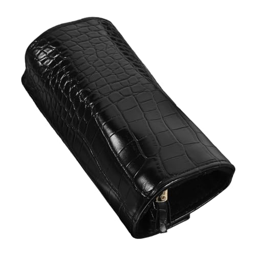 ANDRESLAD Joyería Para Guardar Collares Pendientes y Anillos Organizador De Viaje Bolsa Enrollable Para Joyas Negro