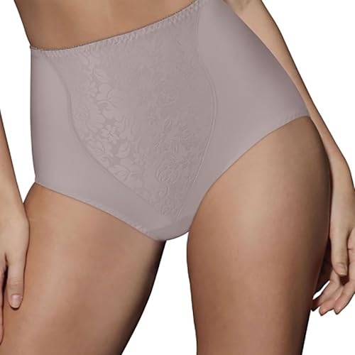 Bali womens Double Support Coordinate Light Control Shapewear Brief With Lace Tummy Dfx372 2-pack