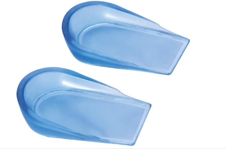 Gel Heel Cups for Heel Pain Relief | Soft, Lightweight, Shock Absorbing Silicone Heel Inserts | Ideal for Plantar Fasciitis, Heel Spur, Ankle Support | Reusable & Washable