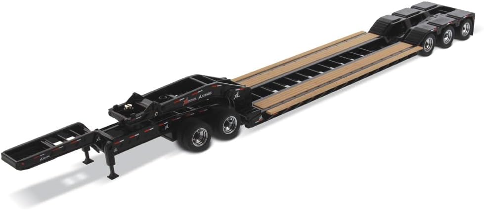Diecast Masters XL 120 Low-Profile HDG Outrigger Style Trailer with Jeep and 2 Boosters Transport Series 1/50 Diecast Model 91033