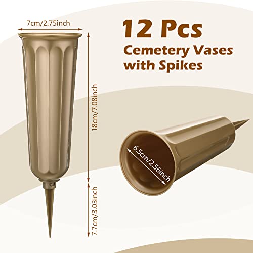 Vases de sol pour cimetière avec arêtes de stabilisation extérieure - 3