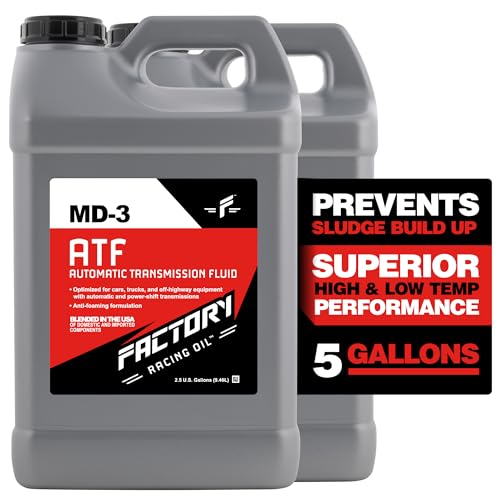 Factory Racing Oil 214799 Twin Pack ATF MD-3 Automatic Transmission Fluid - 5 Gallons (2x2.5 Gal Bottles)