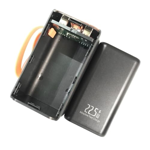 Jazuaiao 22.5W 21700 Powerbank - Funda de carga rápida portátil para viajes, viajes, eficiencia, baterías externas