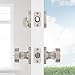 Kwikset 991 Pismo Keyed Entry Knob and Single Cylinder Deadbolt Combo Pack Featuring SmartKey and Microban in Satin Nickel