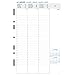 Exacompta 28272E, Recambio de hojas para agenda Exatime 21, la semana en 2 páginas con una cuadrícula vertical - septiembre de 2017 a diciembre de 2018 - 14.2 x 21 cm