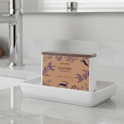 Image of Coffee Soap | Pure & Gentle Bathing Bar for Glowing Skin | Nourishing & Aromatic Soaps for Men & Women | Exfoliating & Antioxidants Cleansing Bar| Soap for All Skin Types | Pack Of 1
