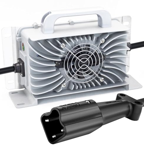 Image of 48V 15 AMP Golf Cart Waterproof Battery Charger for 48 Volt Yamaha G29 Drive & Drive 2 Golf Carts CAPTOK