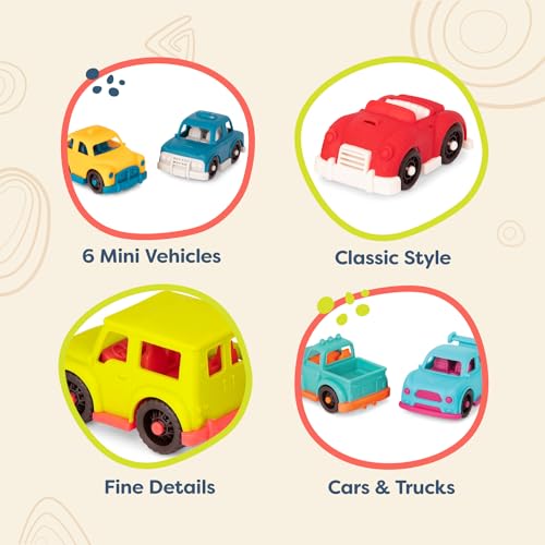 B. Toys BX2265Z Happy Cruisers- Mini Vehicles – Sports, Police, Pickup, Roadster, Taxi, 4X4 – Classic Toys thumb #3