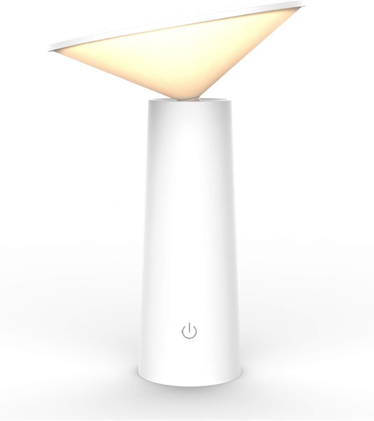 DFAEEKIYO Led Nightlight Mini Bedside Table Lamp Dimmable Eye Caring with Color Changing Touch Senor Control USB(White)