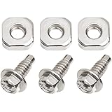 BlueStars Ultra Durable 279393 Dryer Terminal Block Screw Kit - Compatible with Whirlpool Kenmore Dryers - Replaces 279393D 279393VP AP3020386 - Pack of 3