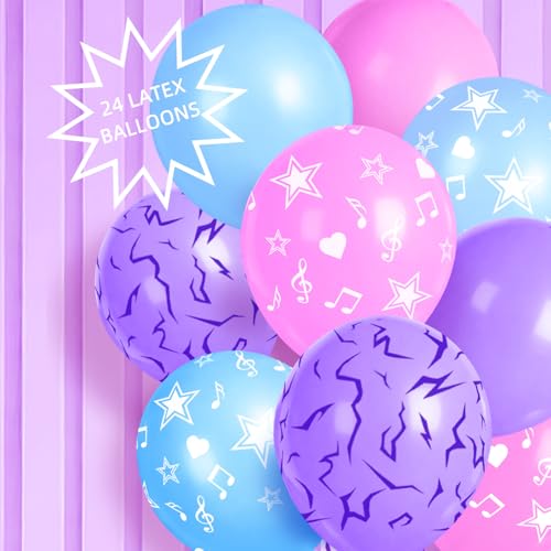 Korean Idol Movie Birthday Party Balloons, 24 Pack Korean Pop Themed Party Favors DH Themed Party Decorations Supplies by Yooheya - Used condition - Image 8