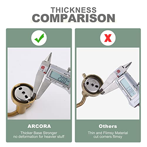 Arcora Brushed Gold Towel Hooks, Sus 304 Stainless Steel Double Wall Hooks, Heavy Duty Robe Hooks, Modern Towel Hooks For Bathroom Wall #TOP4