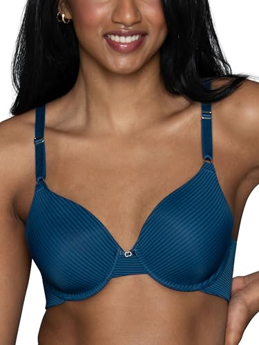 Vanity Fair Women's Full Coverage Beauty Back Smoothing Bra (34B-42D), Underwire - Endless Blue Stripe, 38C