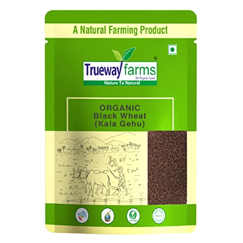 Image of Trueway farms Organic Black Wheat (Kala Gehu) 5 kg | Unpolished Whole Grain | High Fiber & Protein | Low GI | Antioxidant Rich | Diabetic Friendly | Gluten-Free Superfood | Farm Fresh & Natural