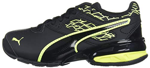 PUMA Unisex Tazon 6 Fracture FM Kids Sneaker, Black, 2 M US Little Kid