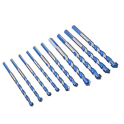 Juego de 10 brocas de 6, 8, 10 y 12 mm para metal y cerámica miniatura 3