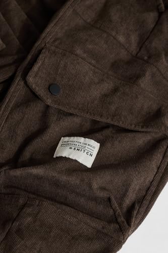 Image of SNITCH Men's Relaxed Fit Mid Rise Cargo Pant