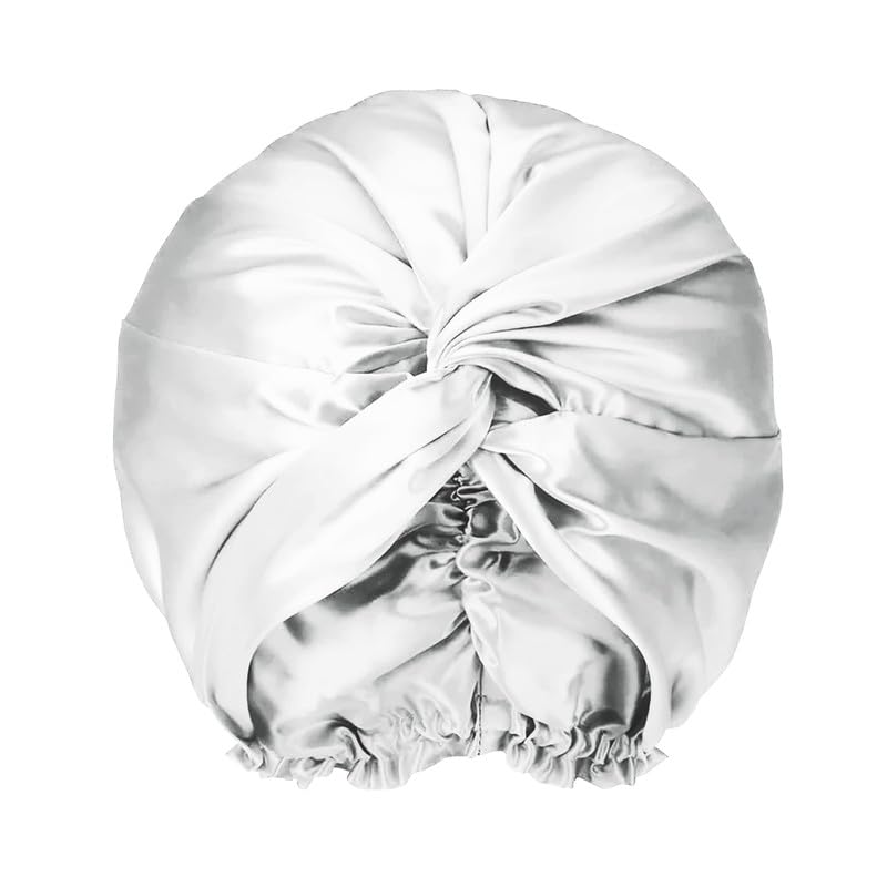 townssilk Sleep Cap Silk Women Night Hat, 16 Momme, 100% Mulberry Silk Shower Cap, Well Protects Hair