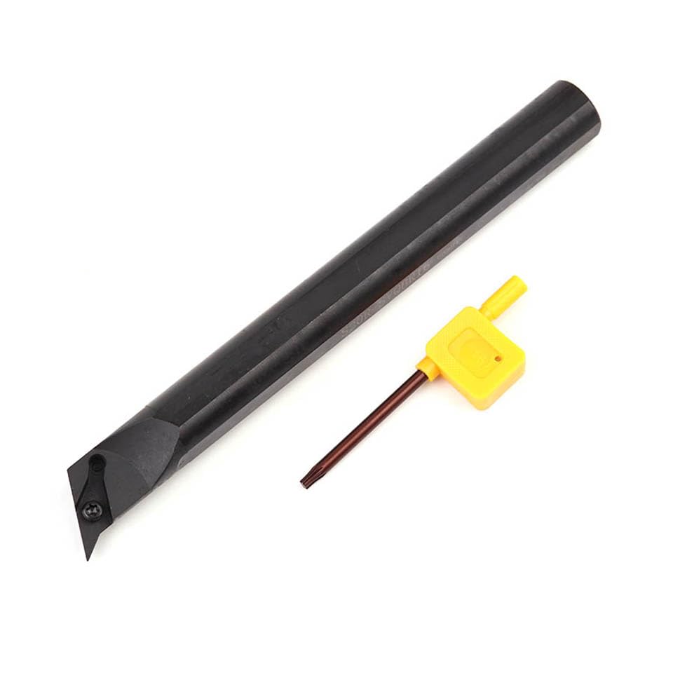 1pc 117.5 Degree Entering Angle S16Q-SVQBR11 S20R-SVQBR11 SVQBL Internal Turning Tool Holder S20R-SVQBR11 SVQBL CNC Lathe Tool(S16Q-SVQBL11)