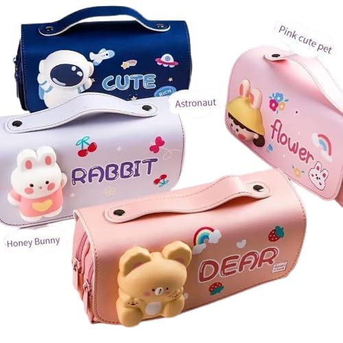 RK HUB 3D Cover Large Capacity Pencil Case Compass with Compartments, School Supply Organizer for Students, Stationery Box, Cosmetic Zip Pouch Bag (Pack of 1, Rabbit) (B0CL1ZCGRW) Amazon Price History, Amazon Price Tracker
