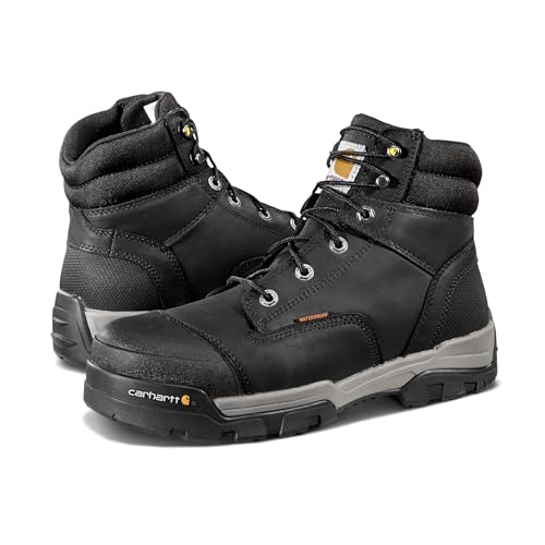 Image of Carhartt Ground Force 6 inch Waterproof Composite Toe Boot - Durable Slip-Resistant Outsole with Rubber Heel, Composite Safety Toe, and Insite Footbed