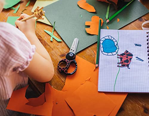 Fiskars Children's Animal Scissors With Ladybird Motif, From 4 Years, Length: 13 Cm, For Right And Left Handers, Stainless Steel Blade/Plastic Handles, Red, 1004612 #TOP2