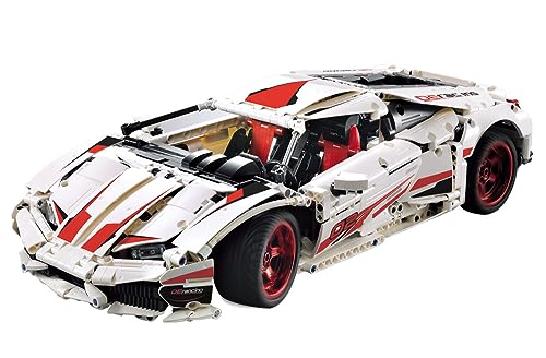 CaDA C61018W 610 Super-Car maqueta de bloques con diseño aerodinámico