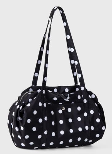 Bolso hobo flojo con estampado de lunares para mujer, bolso cruzado bajo el brazo, bolso de mano para viaje, trabajo y playa miniatura 4