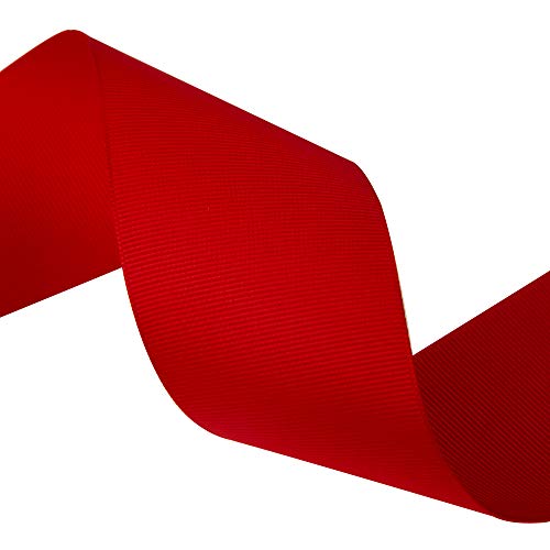 Vatin 2 Inches Solid Red Grosgrain Ribbon Spool -25 Yards, Great For Sewing, Gift Wrapping, Hair Bows, Flower Arranging, Home Decorating #TOP4