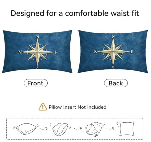 Housse Coussin Extérieur Rectangulaire 40x80 en Lin tressé Bleu Marine - 6