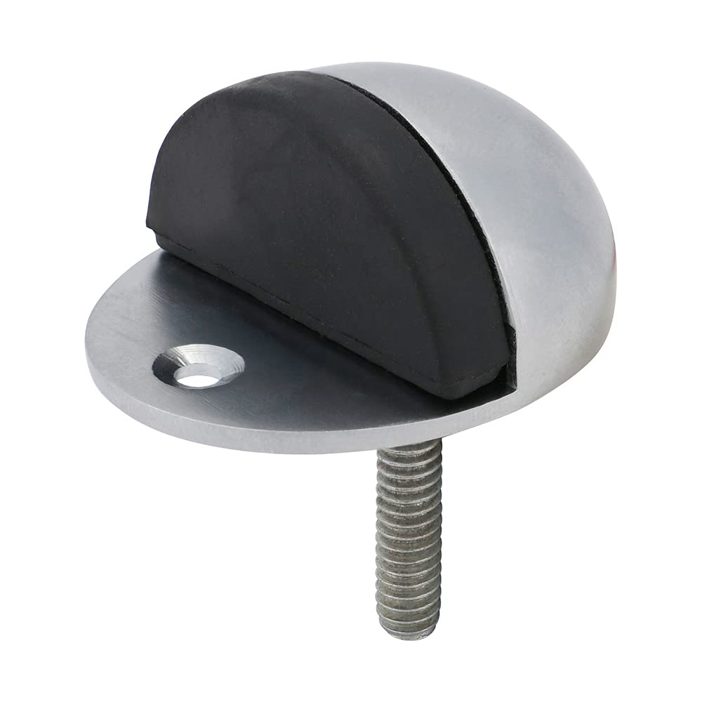 Timco Oval Door Stop Satin Chrome - 47Mm (1 Pack Bag)