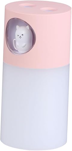 Alipis Humidificador USB portátil de 9.1 fl oz para coche y oficina lindo con luz nocturna ideal para el hogar hotel y viajes difusor de niebla fría
