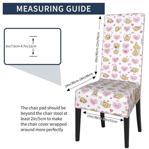 Housse de chaise extensible anti-plis protection lavable fleurs dessin animé