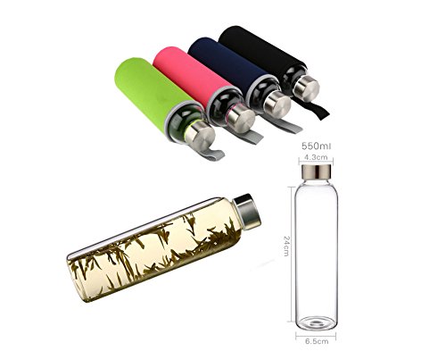 Alien Storehouse Belle 550 ML Verre Bouteille d'eau de Rose en Verre Wrapper (24 * 6.5cm) - Image 3