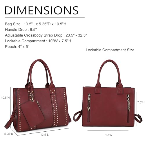 Image of JESSIE & JAMES Satchel Purses for Women Shoulder Bags Crossbody Top Handle Handbags with Adjustable Strap Card Pouch