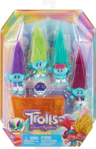 Les Trolls 3 Coffret 5 Petites Poupées Brozone En Tournée Figurines Et + - vue 8