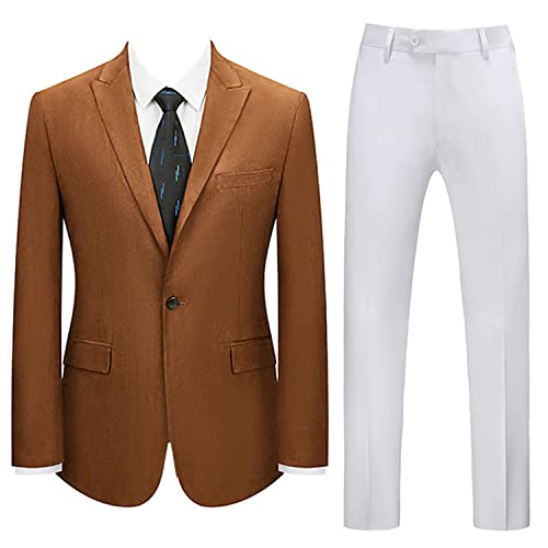 Costume en velours marron homme pour rester élégant et à l'aise en fête