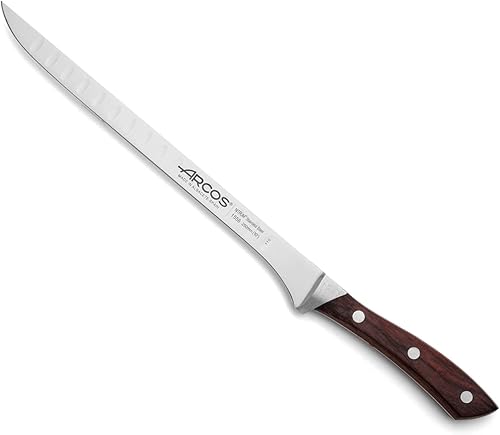 Miniatura 7 de ARCOS Cuchillo de chef forjado de 6 pulgadas. Hoja de acero inoxidable nitrum 6.299 in. Mango ergonómico de polioximetileno. Mango marrón
