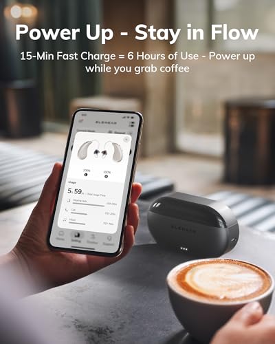 Image of ELEHEAR-Beyond Pro Hearing Aids, Bluetooth OTC Hearing Aids for Seniors and Adults, Premium Sound Algorithm with VocClear 2.0, 30% Clearer Speech, Music Mode & Enhanced App, Bluetooth Streaming