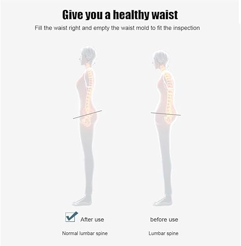 Miniatura 6 de Almohada de apoyo lumbar con espuma viscoelástica, cojín de espalda de malla transpirable para aliviar el dolor de espalda para computadora, silla