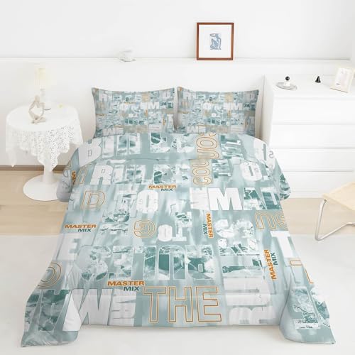 EXSANLIEAY Edredon Cama 115 Carta Edredón 4 Estaciones 220x220 cm | Edredon Invierno Reversible Doble Cara con Relleno Mezclas de Fibras, Ligero y Cálido, Moderno, Incluye 2 Fundas 50x75 cm